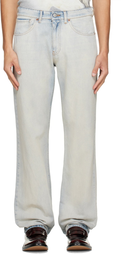 Photo: MM6 Maison Margiela Blue Washed Jeans