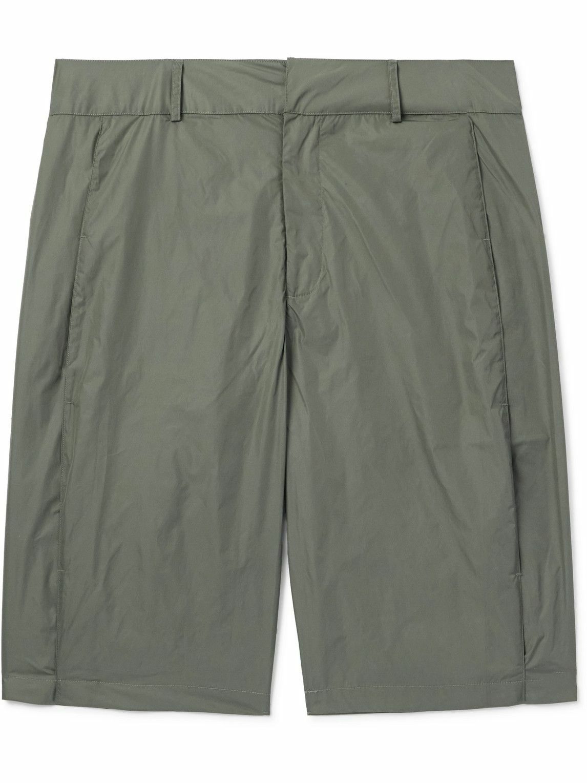 SAIF UD DEEN - Straight-Leg Panelled Shell Shorts - Gray