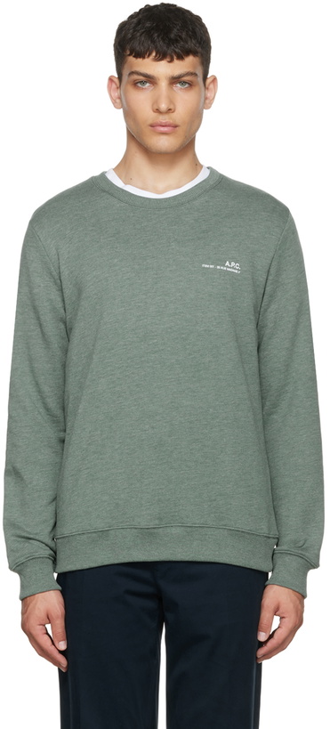 Photo: A.P.C. Green Cotton Sweatshirt