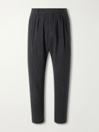 Massimo Alba - Stan Straight-Leg Wool, Silk and Cashmere-Blend Suit Trousers - Gray