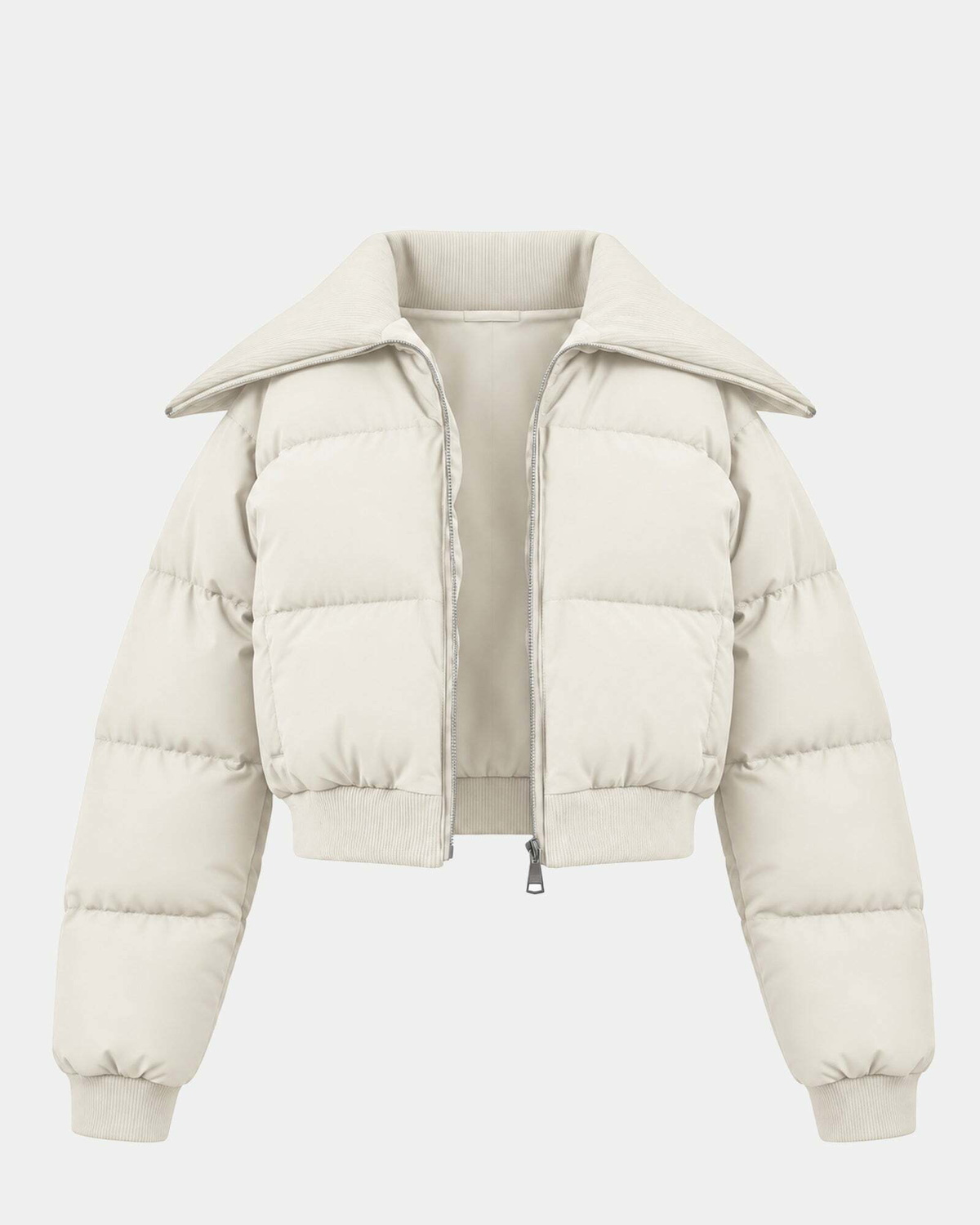 Steve Madden John Puffer Coats in Cream
