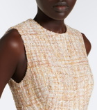 Safiyaa Maisie embellished tweed midi dress