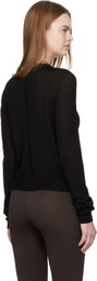 Rick Owens Black Temple Biker Level Sweater