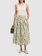 WEEKEND MAX MARA Orme Embroidered Poplin Midi Skirt