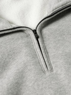 James Perse - Cozy Cotton-Blend Jersey Half-Zip Sweatshirt - Gray