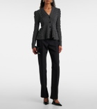 McQueen Cable-knit wool and cashmere cardigan