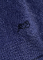 Rag & Bone Jada V-neck Brushed Cashmere Jumper Blue