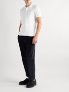 Maison Kitsuné - Logo-Appliquéd Cotton-Piqué Polo Shirt - White