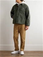 WTAPS - Mich Logo-Embroidered Cotton-Canvas Jacket - Green