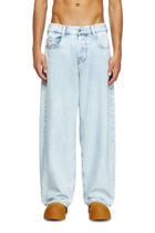 Diesel Relaxed Jeans Regular Waist 1997 D-Enim-M, Light blue, Button fly