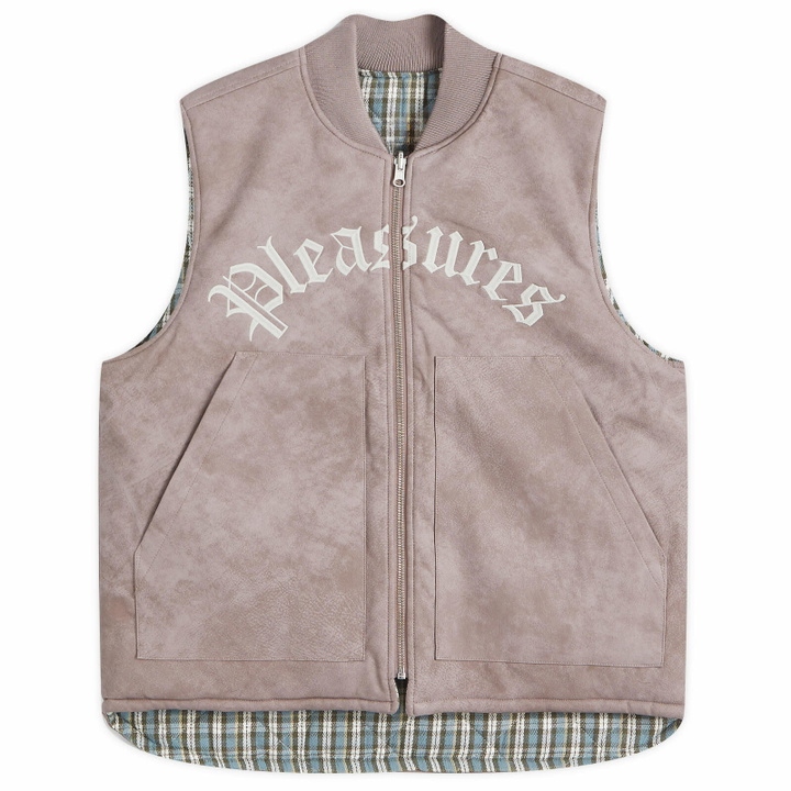 Photo: Pleasures Men's Horns Reversible Vest in Mauve