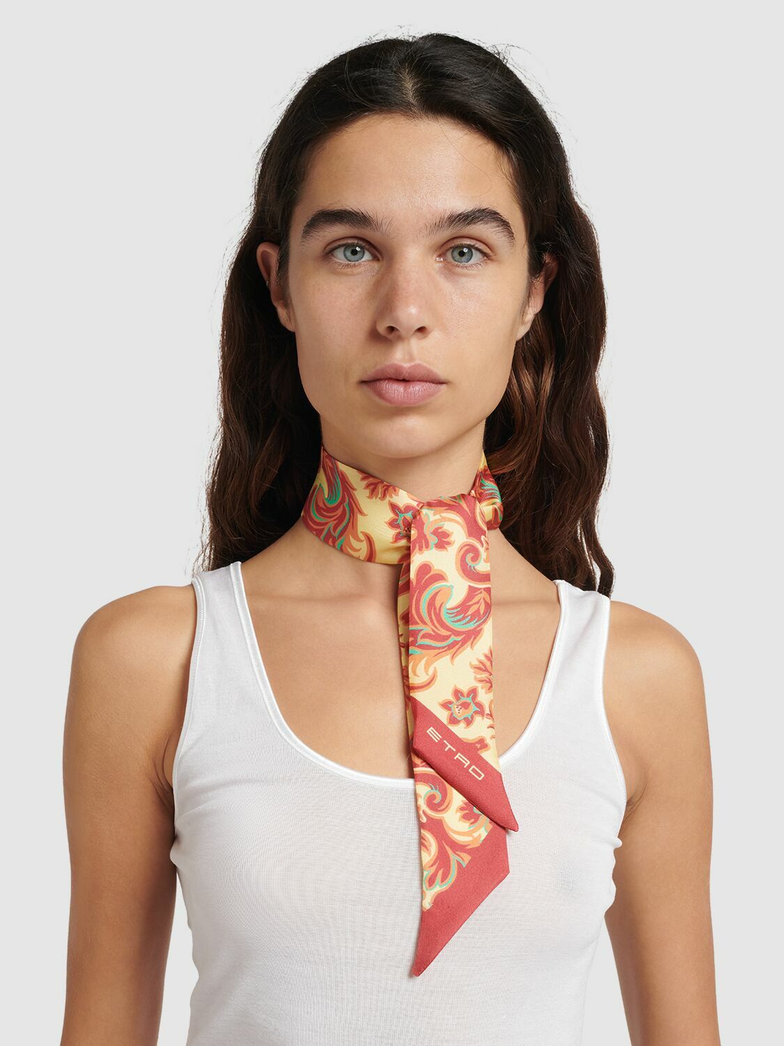 ETRO - Printed Silk Bandeau Etro