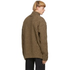 Dsquared2 Brown Wool Canadian Knit Sweater