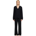 SKIMS Black Soft Lounge Sleep Pyjama Set