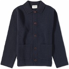 Country Of Origin Men's Knitted Chore Jacket in Navy