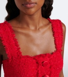 Dolce&Gabbana Cotton-blend bouclé crop top