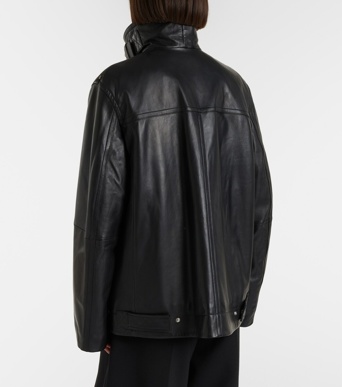 Sportmax Oversized leather jacket