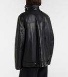 Sportmax Oversized leather jacket