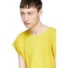 Homme Plisse Issey Miyake Yellow Pleated T-Shirt