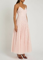 Needle & Thread Scatter Blossom Floral-embroidered Tulle Gown Light Pink