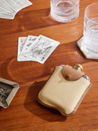 Ralph Lauren Home - Garrett Silver- and Gold-Tone Flask with Leather and Canvas Case