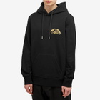 Alexander McQueen Men's Seal Logo Hoodie in Black