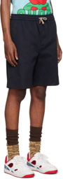 Gucci Navy Cotton Shorts