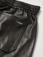 AMIRI - Tapered Leather Sweatpants - Black