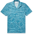 Onia - Camp-Collar Printed Voile Shirt - Men - Teal