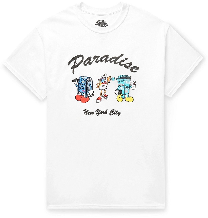 Photo: PARADISE - Petty Crimes Printed Cotton-Jersey T-Shirt - White