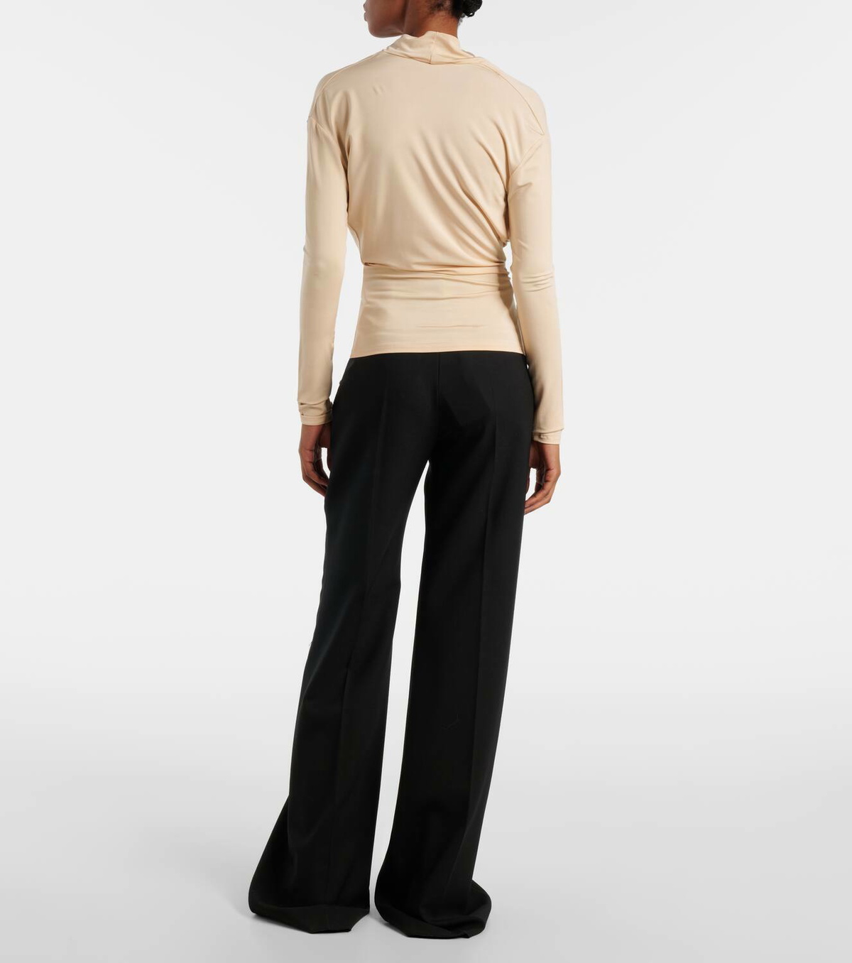 Tove Fina draped jersey top