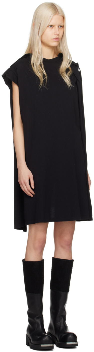 ★MM6 Maison Margiela★ Midi One Piece Black S52DD0004STJ380 Black Scoop Neck Midi Dress by MM6 Maison Margiela on Sale