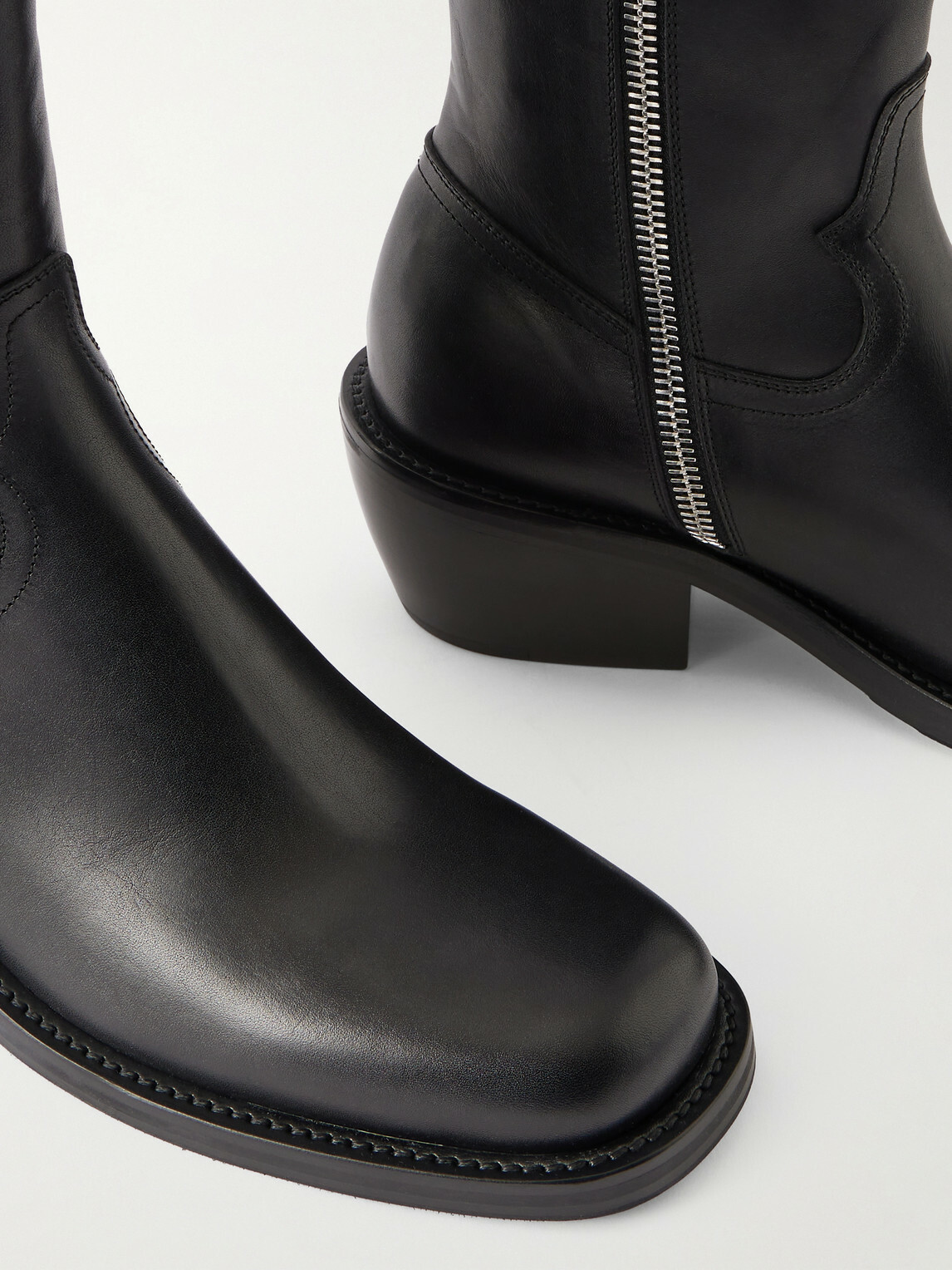 Dries Van Noten - Leather Boots - Black
