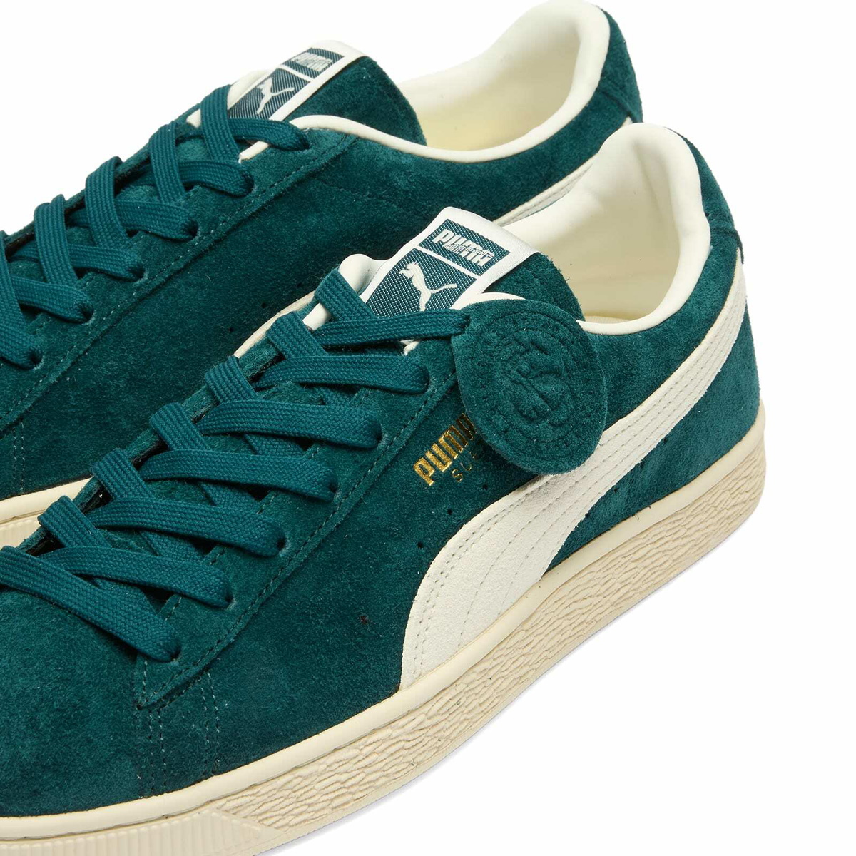 Puma Suede Charles F. Stead IV Sneaker in Persian Blue/White