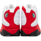 Nike Jordan White & Red Air Jordan 13 Retro Sneakers