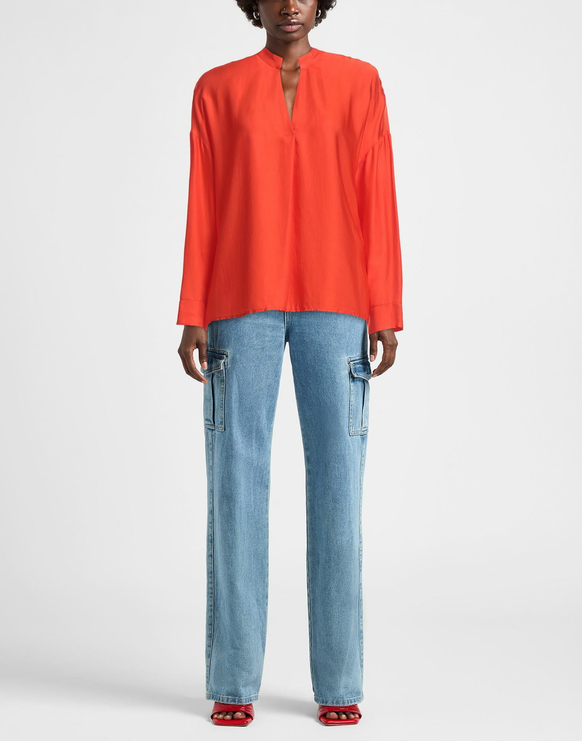 Manila Grace Womens Top in Orange