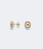 Sydney Evan Icon 14kt gold earrings with aquamarines
