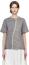 Eckhaus Latta Gray Lapped T-shirt