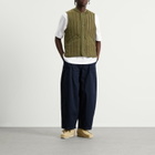 FrizmWORKS Men's Stripe Quilted Mil Liner Vest in Olive