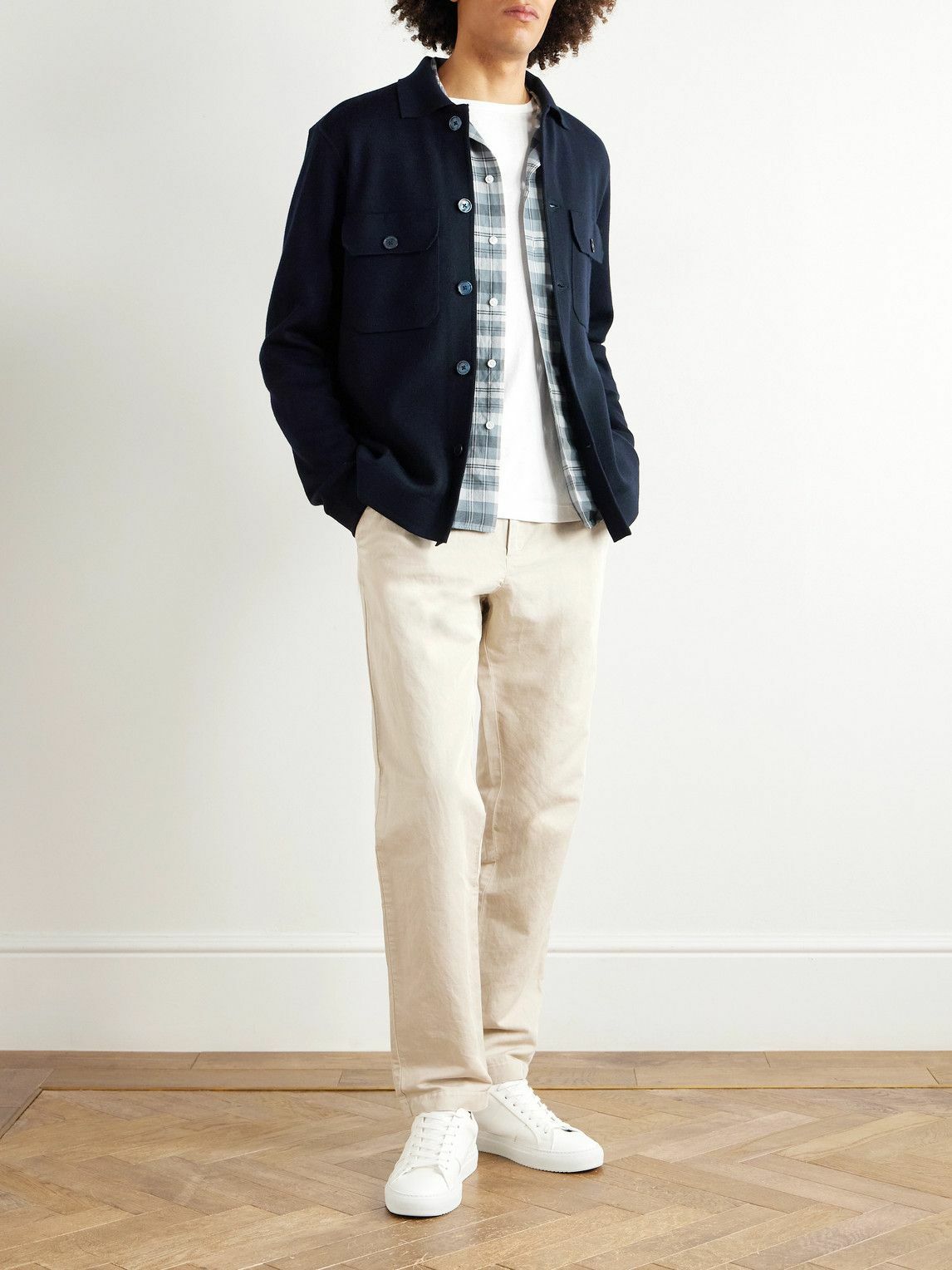 Orlebar Brown - Brigg Merino Wool Shirt Jacket - Blue