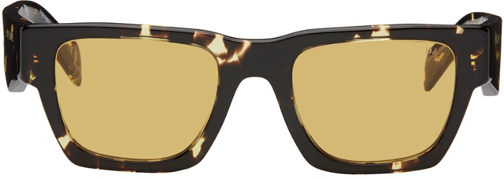 Photo: Prada Eyewear Brown Square Sunglasses