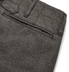 visvim - High-Water Slim-Fit Tapered Linen-Blend Trousers - Men - Charcoal