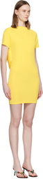 JACQUEMUS Yellow 'The Mistral short-sleeve' Minidress