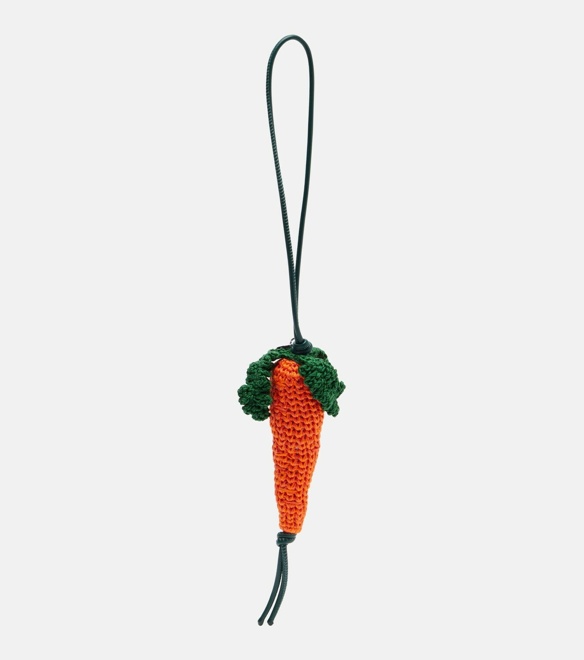 JW Anderson Carrot knitted bag charm