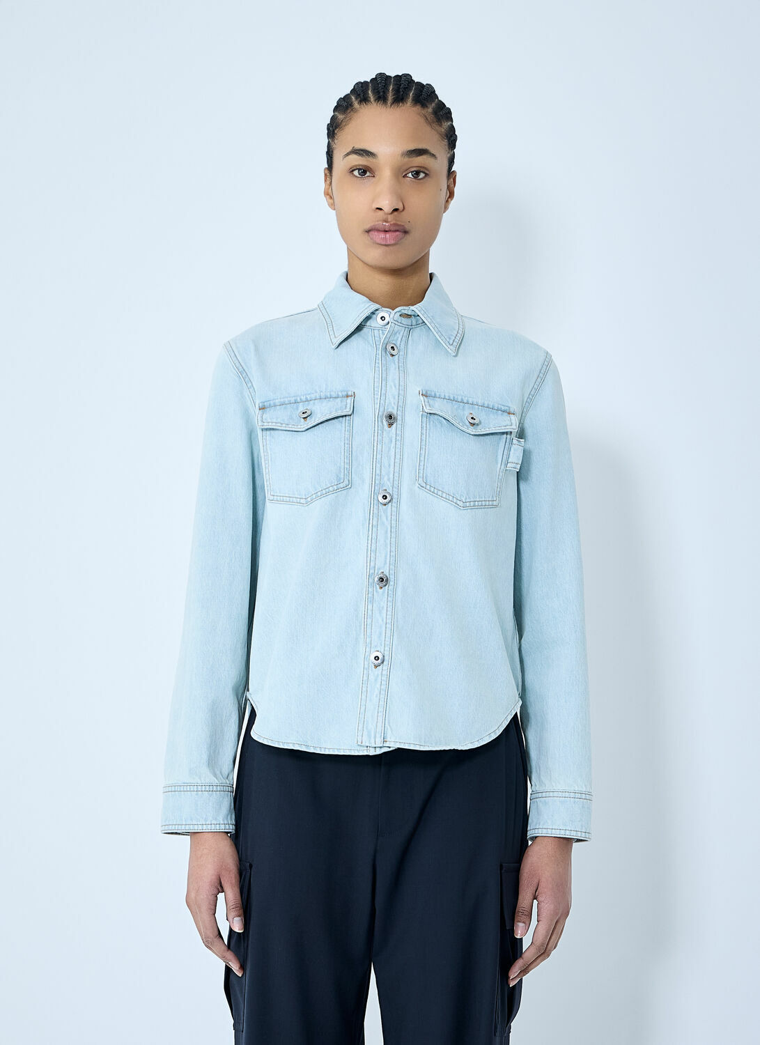 Bottega Veneta Extra Bleach Denim Shirt