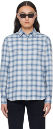 TOM FORD Blue Degrade Shirt