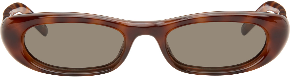 Saint Laurent Brown SL 557 Shade Plump Sunglasses
