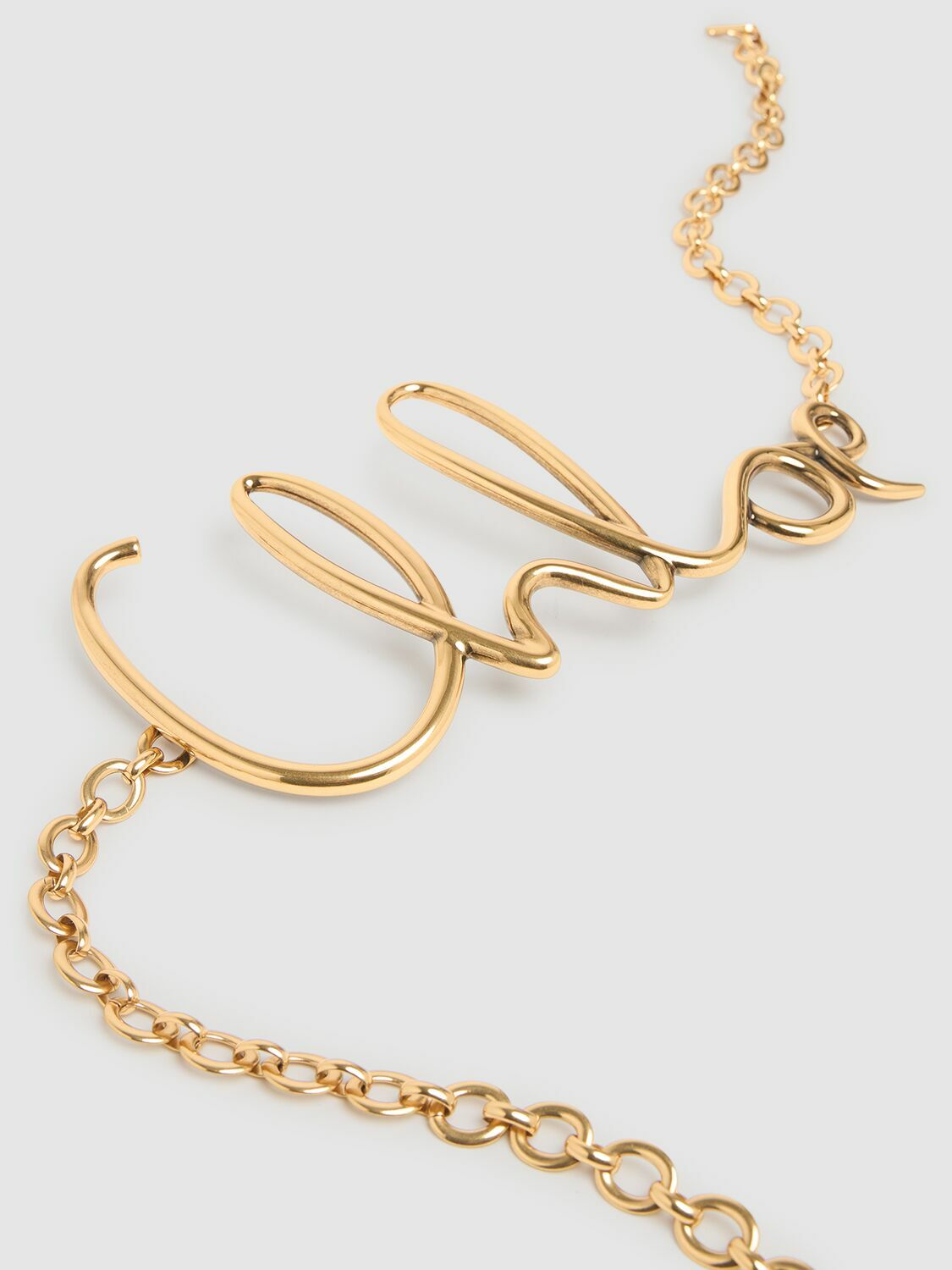 CHLOÉ Large Iconic Chloé Metallic Belt