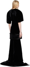FIDAN NOVRUZOVA Black Enya Evening Minidress