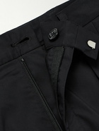 WTAPS - Tapered Logo-Appliquéd Cotton-Blend Trousers - Black